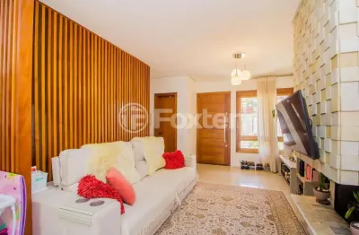 Casa em condomínio fechado com 3 quartos à venda na rua angico, 13, hípica, porto alegre, 117 m2 por r$ 610.000
