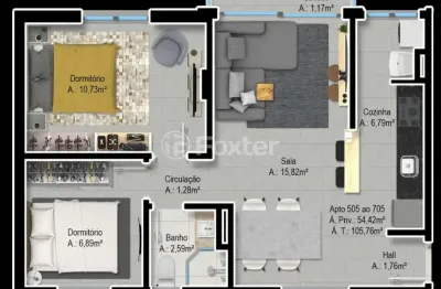 Apartamento com 2 quartos à venda na avenida joão pessoa, 553, centro histórico, porto alegre, 54 m2 por r$ 677.350