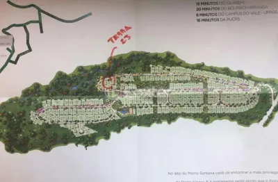Terreno em condomínio fechado à venda na avenida liberdade, 4000, santa isabel, viamão, 1044 m2 por r$ 228.000