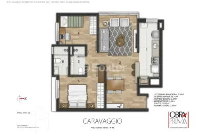 Apartamento com 2 quartos à venda na praça doutor gastão santos, 18, passo da areia, porto alegre, 67 m2 por r$ 805.599
