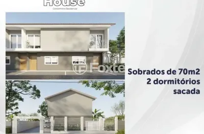 Casa em condomínio fechado com 2 quartos à venda na rua sebastião wolf, 197, nonoai, porto alegre, 70 m2 por r$ 360.900