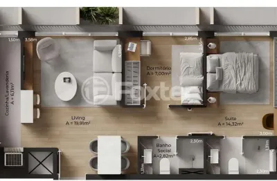 Apartamento com 2 quartos à venda na avenida borges de medeiros, 2055, praia de belas, porto alegre, 61 m2 por r$ 756.297