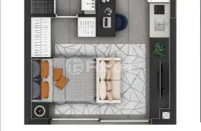 Loft com 1 quarto à venda na rua almirante tamandaré, 150, floresta, porto alegre, 21 m2 por r$ 389.000