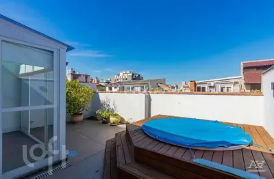 Cobertura com 1 quarto à venda na rua vicente da fontoura, 2412, santana, porto alegre, 102 m2 por r$ 560.000