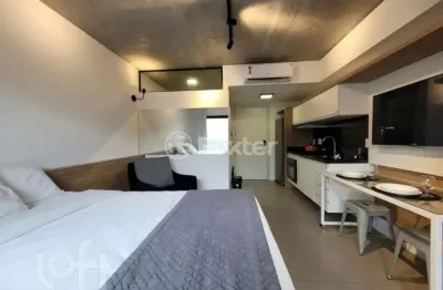 Kitnet / stúdio à venda na rua josé de alencar, 1068, menino deus, porto alegre, 27 m2 por r$ 365.000