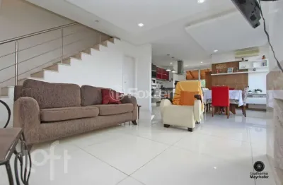 Casa em condomínio fechado com 3 quartos à venda na rua madre clara, 1200, mário quintana, porto alegre, 143 m2 por r$ 850.000
