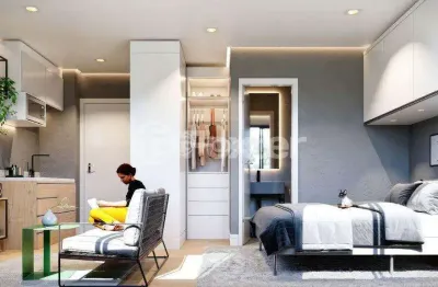 Kitnet / stúdio à venda na rua conde de porto alegre, 522, floresta, porto alegre, 28 m2 por r$ 399.000