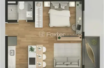 Apartamento com 1 quarto à venda na rua tomaz flores, 219, bom fim, porto alegre, 33 m2 por r$ 552.000