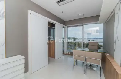Sala comercial com 3 salas à venda na avenida diário de notícias, 200, cristal, porto alegre, 40 m2 por r$ 439.000
