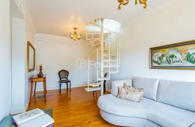 Cobertura com 2 quartos à venda na avenida coronel gastão haslocher mazeron, 109, medianeira, porto alegre, 142 m2 por r$ 650.000
