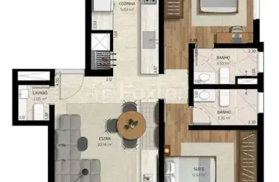 Apartamento com 2 quartos à venda na rua câncio gomes, 777, moinhos de vento, porto alegre, 69 m2 por r$ 950.000