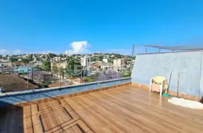 Cobertura com 2 quartos à venda na travessa viamão, 139, medianeira, porto alegre, 124 m2 por r$ 340.000