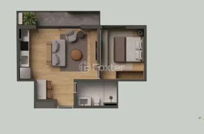 Apartamento com 1 quarto à venda na rua atanásio belmonte, 267, boa vista, porto alegre, 41 m2 por r$ 449.500