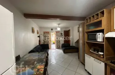Casa em condomínio fechado com 2 quartos à venda na rua adolfo lutz, 212, canudos, novo hamburgo, 85 m2 por r$ 270.000