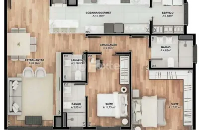 Apartamento com 2 quartos à venda na avenida das hortênsias, 1200, dutra, gramado, 101 m2 por r$ 2.490.000