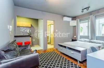 Kitnet / stúdio à venda na rua josé de alencar, 1263, menino deus, porto alegre, 30 m2 por r$ 229.000