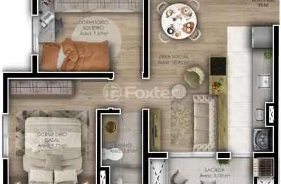 Apartamento com 2 quartos à venda na rua assis brasil, 315, nossa senhora das graças, canoas, 49 m2 por r$ 323.000