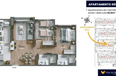 Apartamento com 2 quartos à venda na avenida primeiro de maio, 1700, várzea grande, gramado, 62 m2 por r$ 696.150