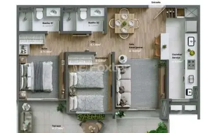 Apartamento com 2 quartos à venda na avenida primeiro de maio, 1700, várzea grande, gramado, 80 m2 por r$ 721.650