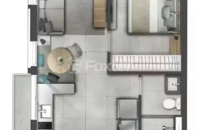 Apartamento com 1 quarto à venda na rua anita garibaldi, 1325, boa vista, porto alegre, 35 m2 por r$ 580.000