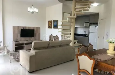 Cobertura com 3 quartos à venda na rua dos eucaliptos, 242, canasvieiras, florianópolis, 111 m2 por r$ 1.200.000