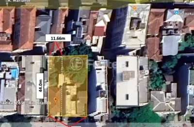 Terreno à venda na rua coronel paulino teixeira, 285, rio branco, porto alegre, 513 m2 por r$ 1.540.000