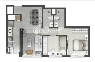 Apartamento com 2 quartos à venda na avenida assis brasil, 3982, jardim lindóia, porto alegre, 60 m2 por r$ 629.510