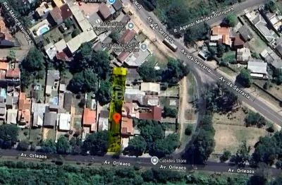 Terreno comercial à venda na avenida orleaes, 930, guarujá, porto alegre, 708 m2 por r$ 428.000