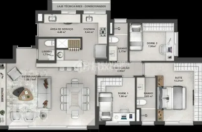 Apartamento com 3 quartos à venda na rua mariz e barros, 580, petrópolis, porto alegre, 98 m2 por r$ 2.128.000