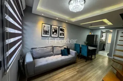 Casa em condomínio fechado com 2 quartos à venda na avenida guilherme schell, 1250, rio branco, canoas, 76 m2 por r$ 255.000