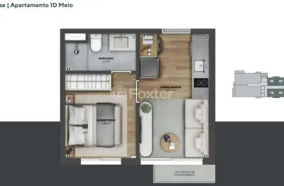 Kitnet / stúdio à venda na rua vinte e quatro de outubro, 1290, moinhos de vento, porto alegre, 26 m2 por r$ 599.000