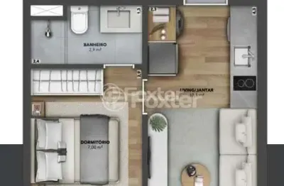 Kitnet / stúdio à venda na rua 24 de outubro, 1290, auxiliadora, porto alegre, 26 m2 por r$ 599.000