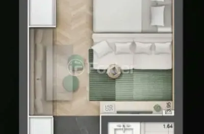 Kitnet / stúdio à venda na avenida joão wallig, 100, passo da areia, porto alegre, 26 m2 por r$ 375.000