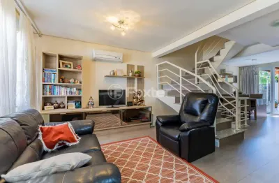 Casa em condomínio fechado com 3 quartos à venda na rua juruá, 63, jardim são pedro, porto alegre, 177 m2 por r$ 750.000