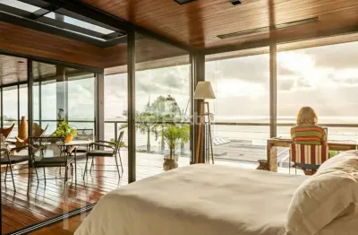 Casa em condomínio fechado com 3 quartos à venda na estrada haroldo soares glavan, 4690, cacupé, florianópolis, 319 m2 por r$ 7.850.000