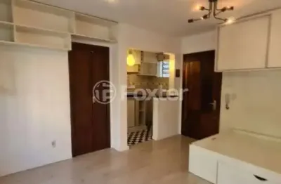 Kitnet / stúdio à venda na rua mucio teixeira, 149, menino deus, porto alegre, 30 m2 por r$ 180.000