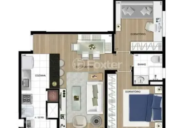 Apartamento com 2 quartos à venda na Rua Attílio Bilibio, 251, Jardim Carvalho, Porto Alegre, 54 m2 por R$ 359.000