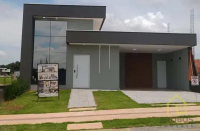 Belíssima casa térrea com 3 quartos, no condomínio london park em indaiatuba.