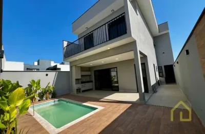 Casa em condomínio fechado com 4 quartos à venda na rua oito, 10, jardim mantova, indaiatuba, 203 m2 por r$ 1.380.000