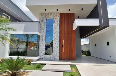 Casa com 03 quartos, piscina, área gourmet e fachada imponente no vale verde - palhoça/sc