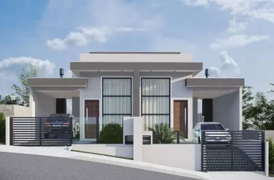 Sobrado de alto padrão com 2 quartos sendo 1 suíte e área gourmet em potecas - são josé/sc