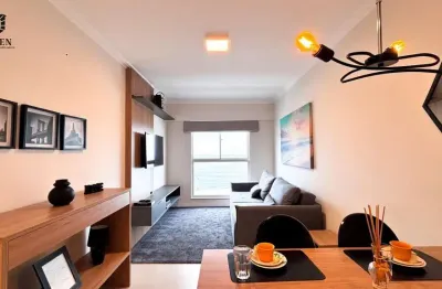 Apartamento frente mar / 51m² / mobiliado / barra sul / balneário camboriú / sc