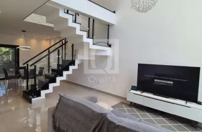 Sobrado à venda no condomínio terras de são francisco, 3 suítes, área gourmet, 4 vagas