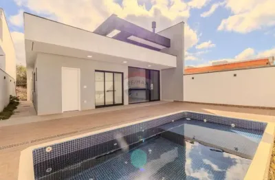 Casa em condomínio de luxo em votorantim-sp: 3 quartos, 3 suítes, 2 salas, 3 banheiros, 4 vagas, 220m².
