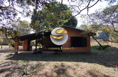 Casa estilo rustica, 2 dorm. terreno de 1000m² na chácara colibri, km.26