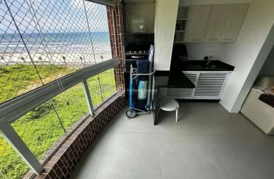 Frente mar! maravilhoso, mobiliado, porteira fechada 535 mil, 2 dormts, lazer