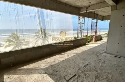 Exclusivo, frente mar, r$ 117 mil de entrada, 3 suites, 137m²a.u, porcelanato