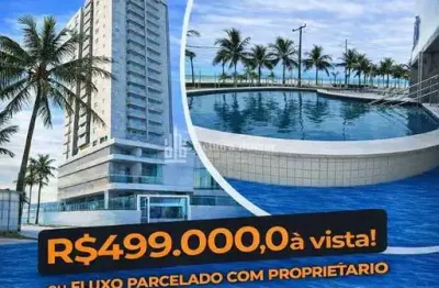 Prédio Frente Mar ! 2 dormitorios, 2 vagas demarcadas, Churrasq.Carvão, Lazer total