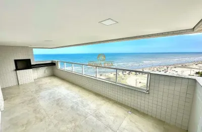 Alto padrão frente mar !! r$ 490 mil de entrada - 3 dormts c/varanda vista mar