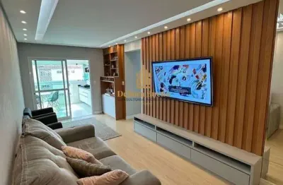 Boqueirão mobiliado r$ 720 mil - 2 dorm 1 suíte c/varanda & lazer de clube